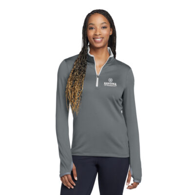 779796 Nike Women's Dri-FIT Stretch 1/2-Zip Cover-Up