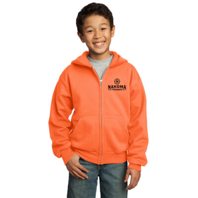 PC90YZH Port & Company® Youth Core Fleece Full-Zip Hooded Sweatshirt